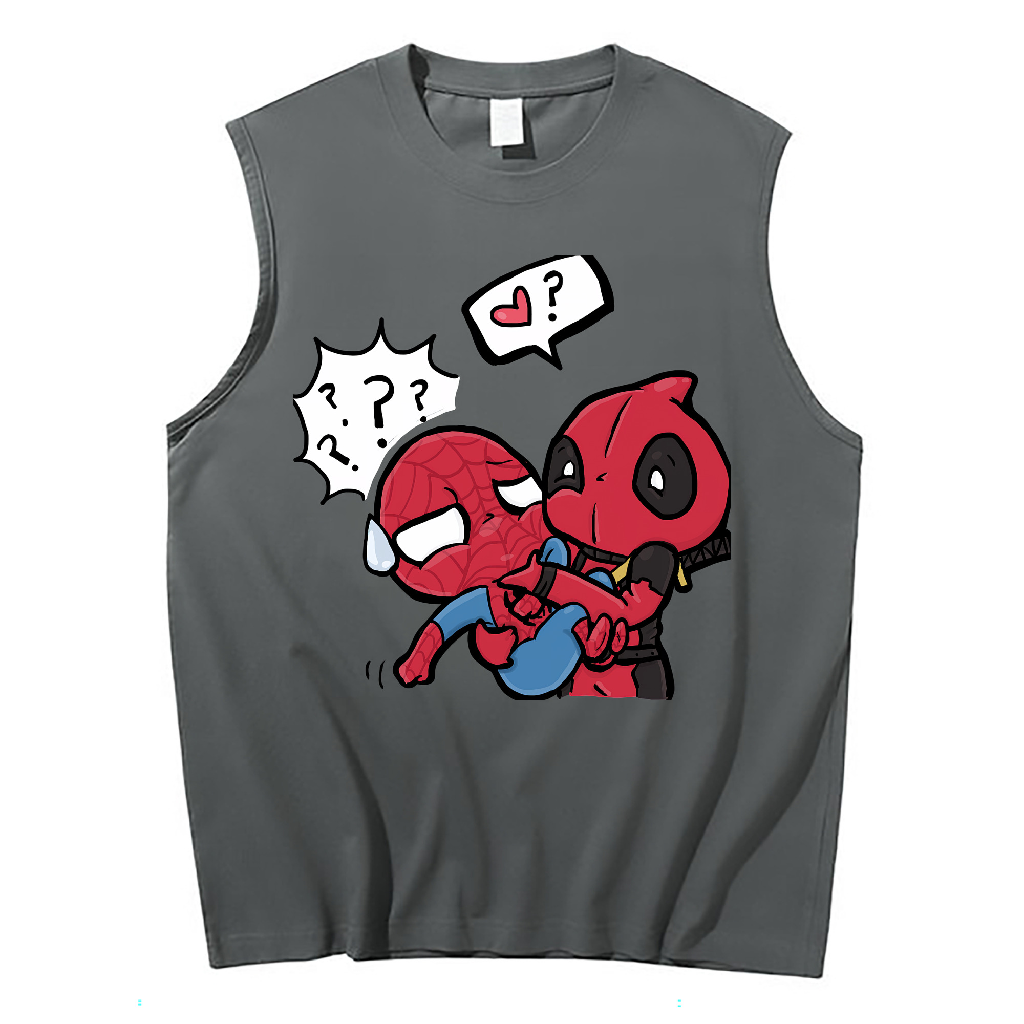 （画像用） Deadpool デッドプール コットン100％タンクトップ（フロントプリント）